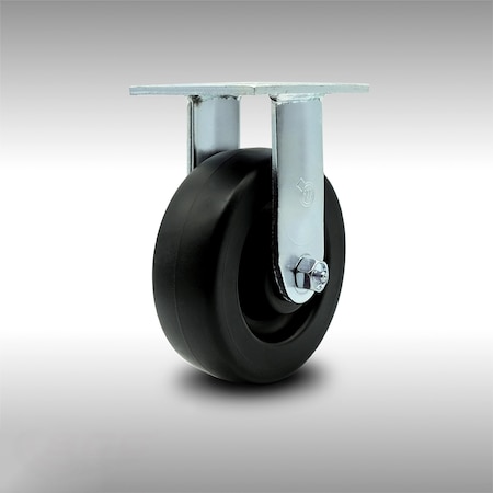 Service Caster 6 Inch Stainless Steel Polyolefin Wheel Rigid Caster with Roller Bearing SCC SCC-SS30R620-POR